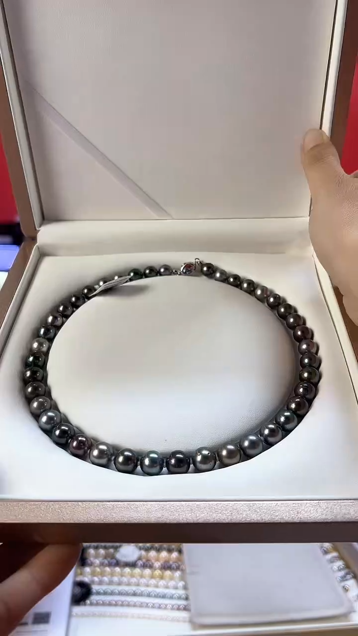 【闪购商品】海水珍珠项链未镶嵌大溪地莫兰迪全珠链