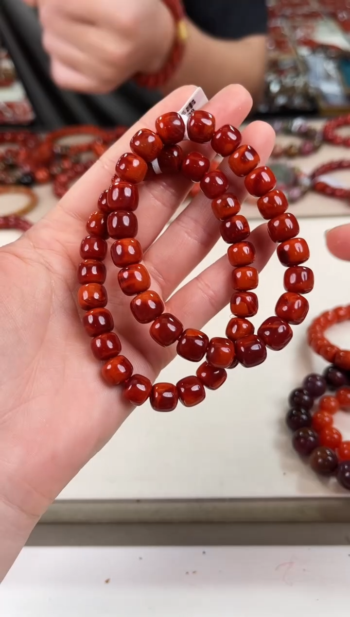 未镶嵌瓦西老型手串9+南红玛瑙（多样式发其一）