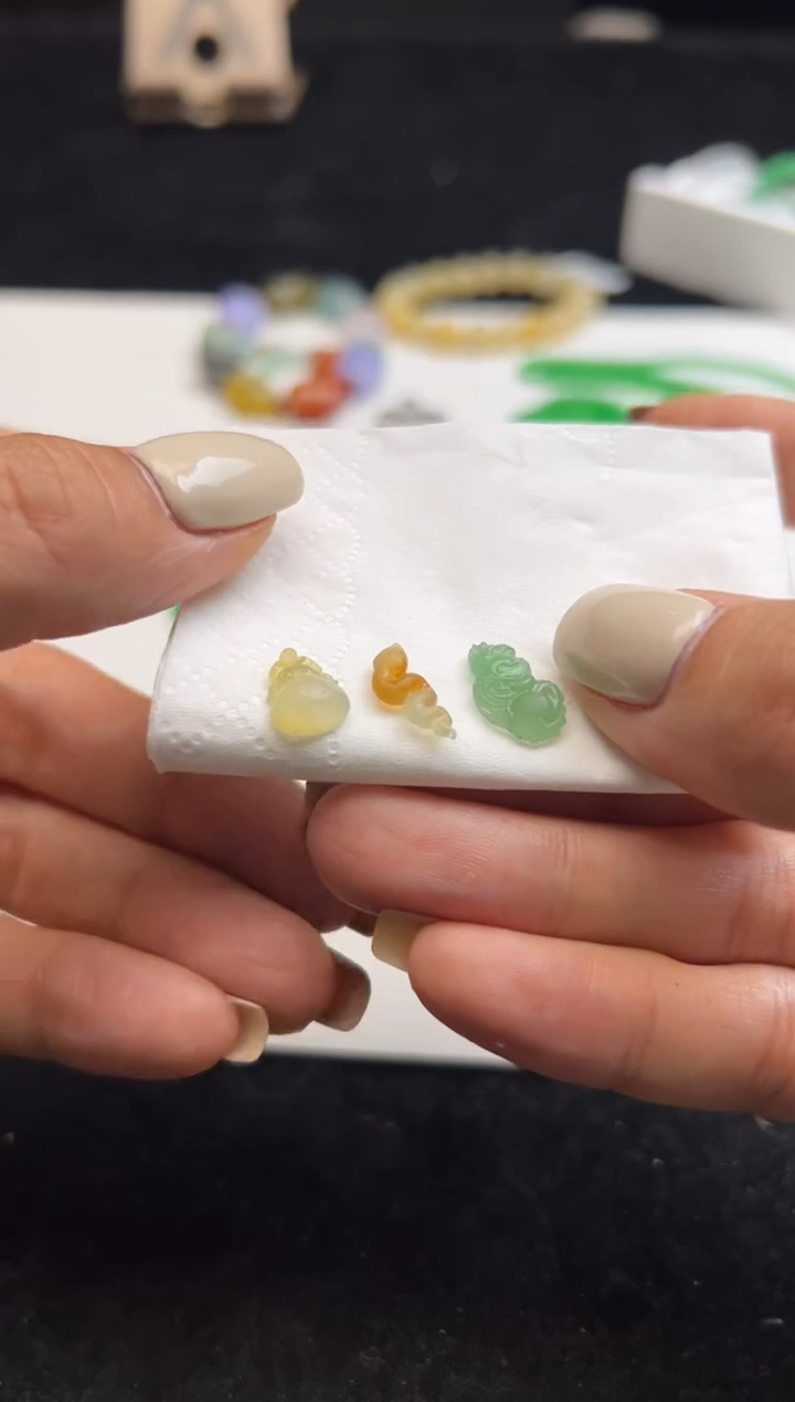 未镶嵌定制翡翠源*龙蛇牛三合2664/单个888