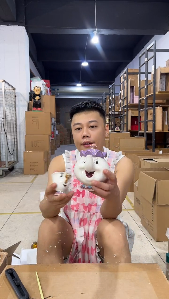 瓷片茶壶太太一壶一杯