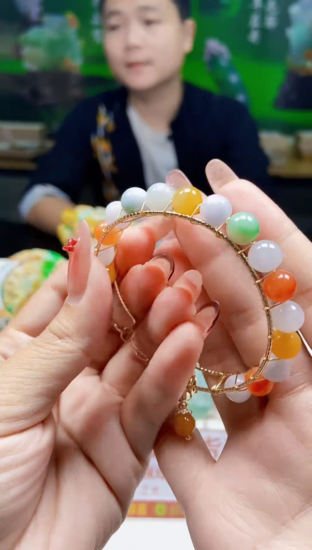 颈饰未镶嵌翡翠翡翠A货