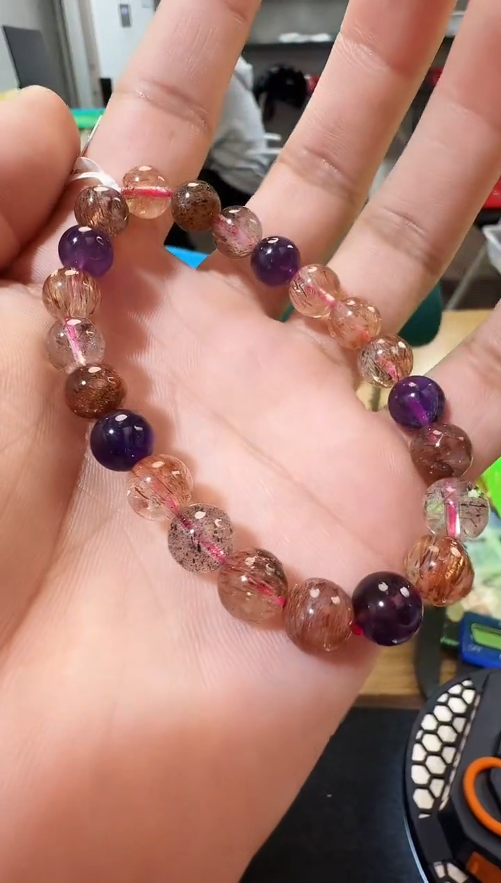 未镶嵌手链水晶晶0972 约8mm