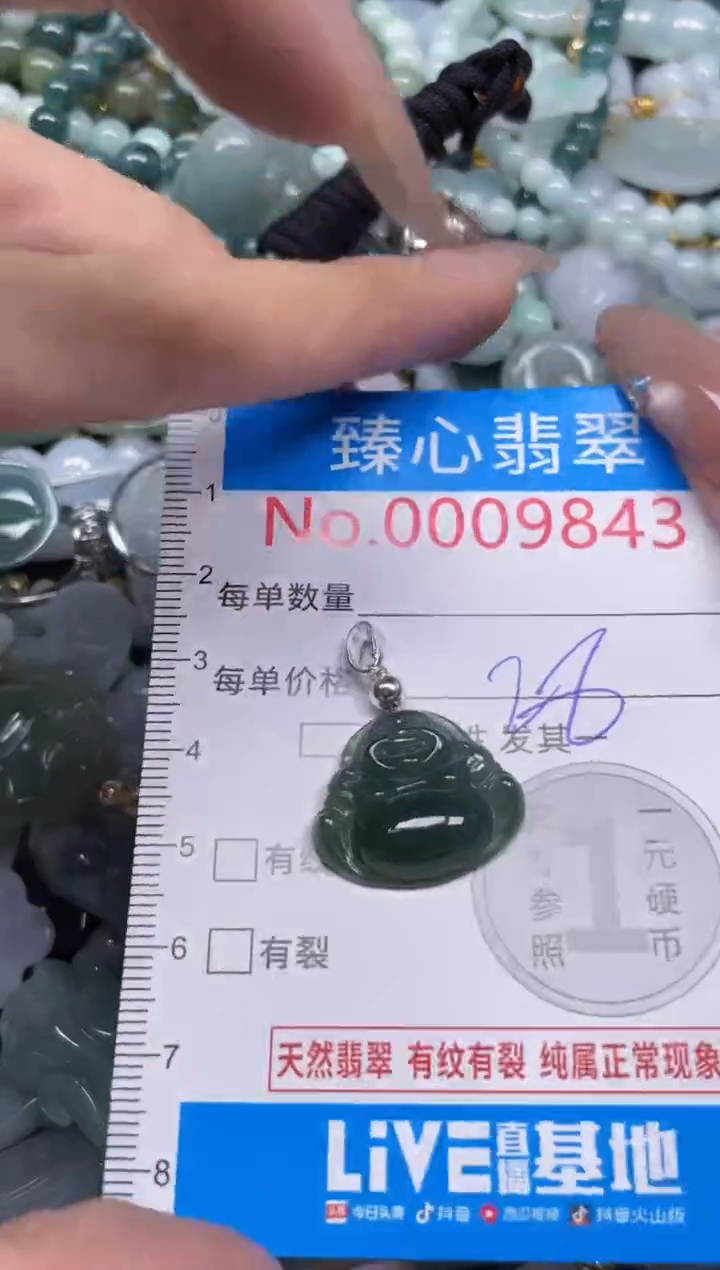 颈饰未镶嵌翡翠9843