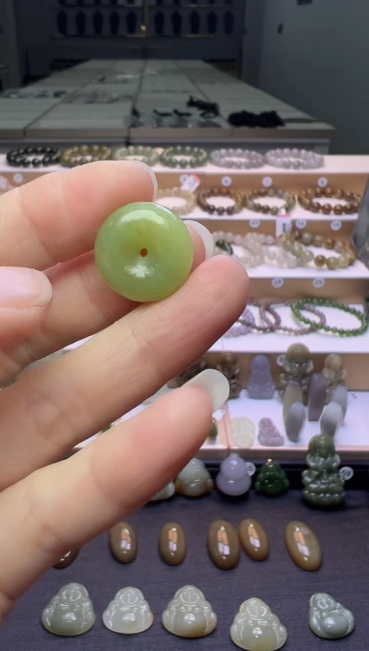 颈饰未镶嵌和田玉235号链接有包容卡18*18*7mm