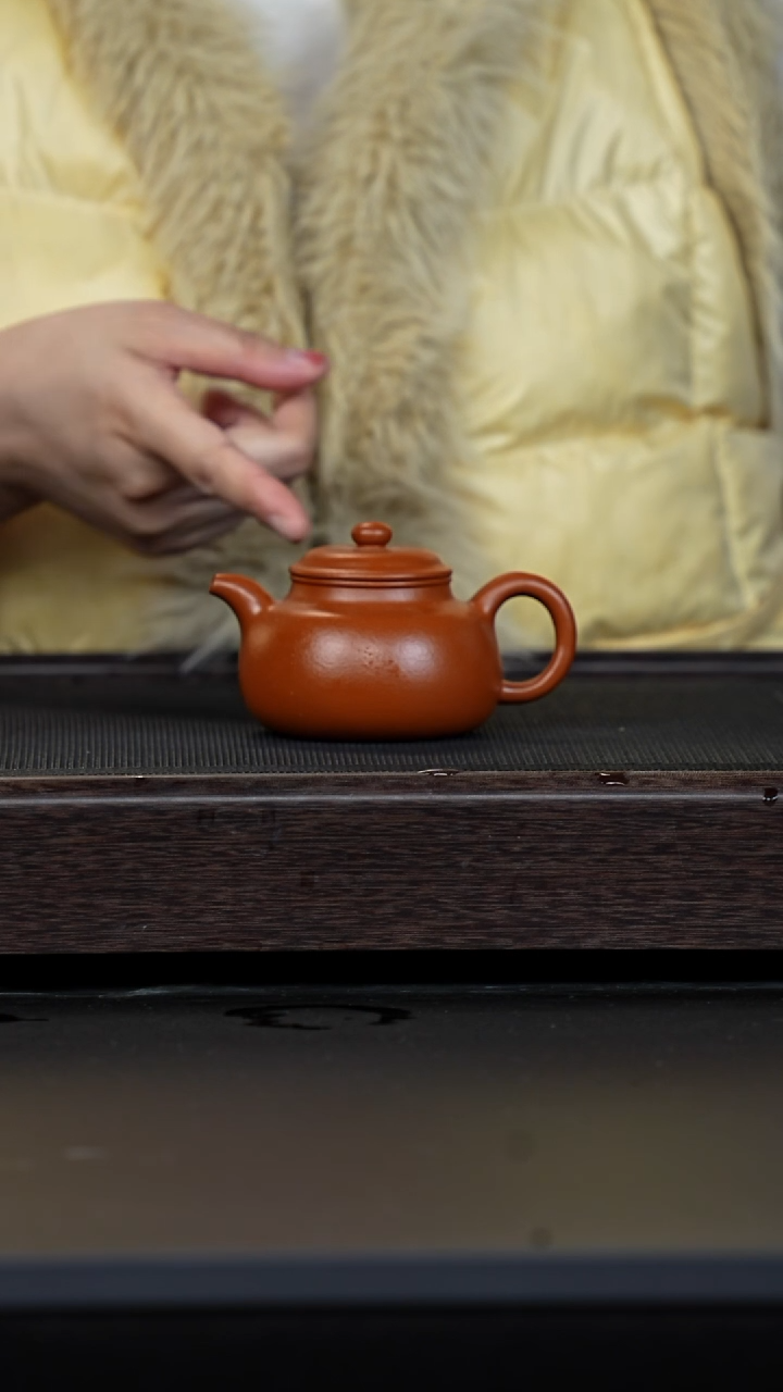 【闪购商品】紫砂茶壶瑕疵鹅黄朱泥光素玉麟掇球