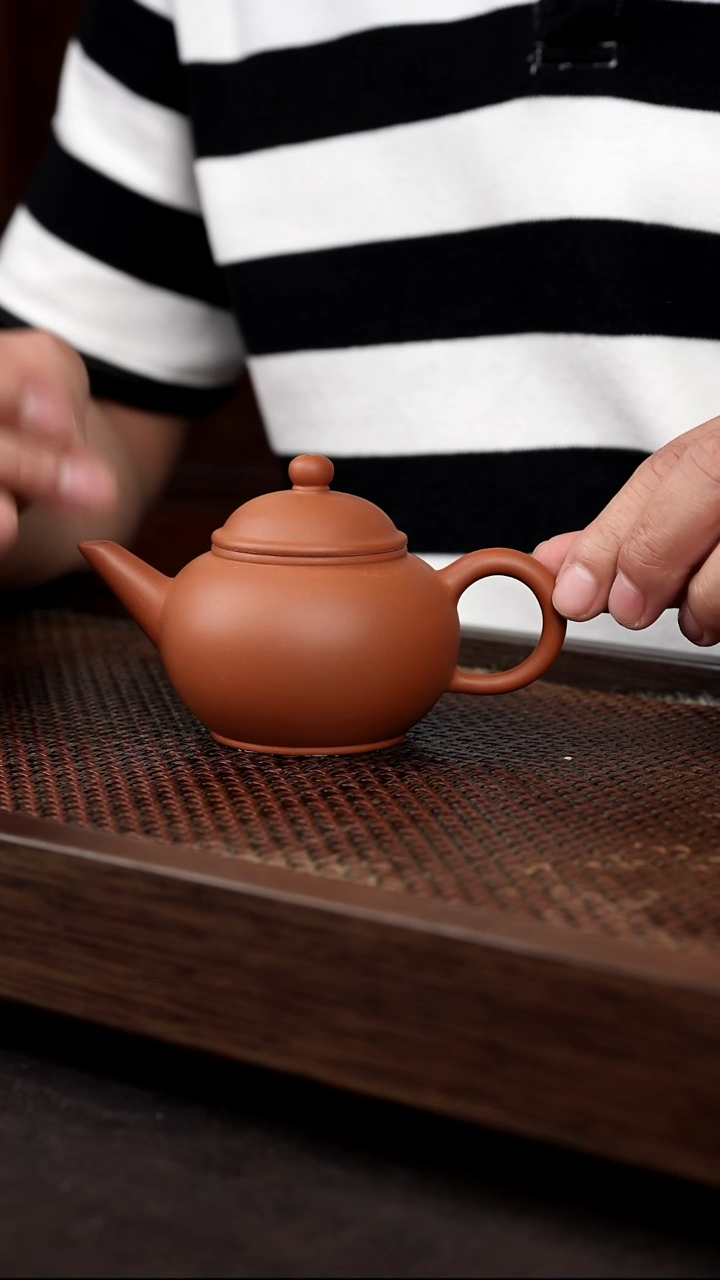 茶壶紫砂红泥标准水平