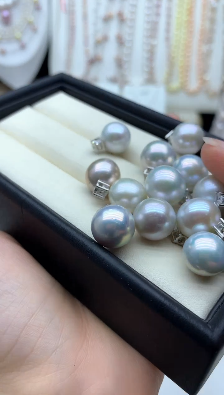 淡水珍珠银S925镶嵌吊坠(不含链)多样性发其一