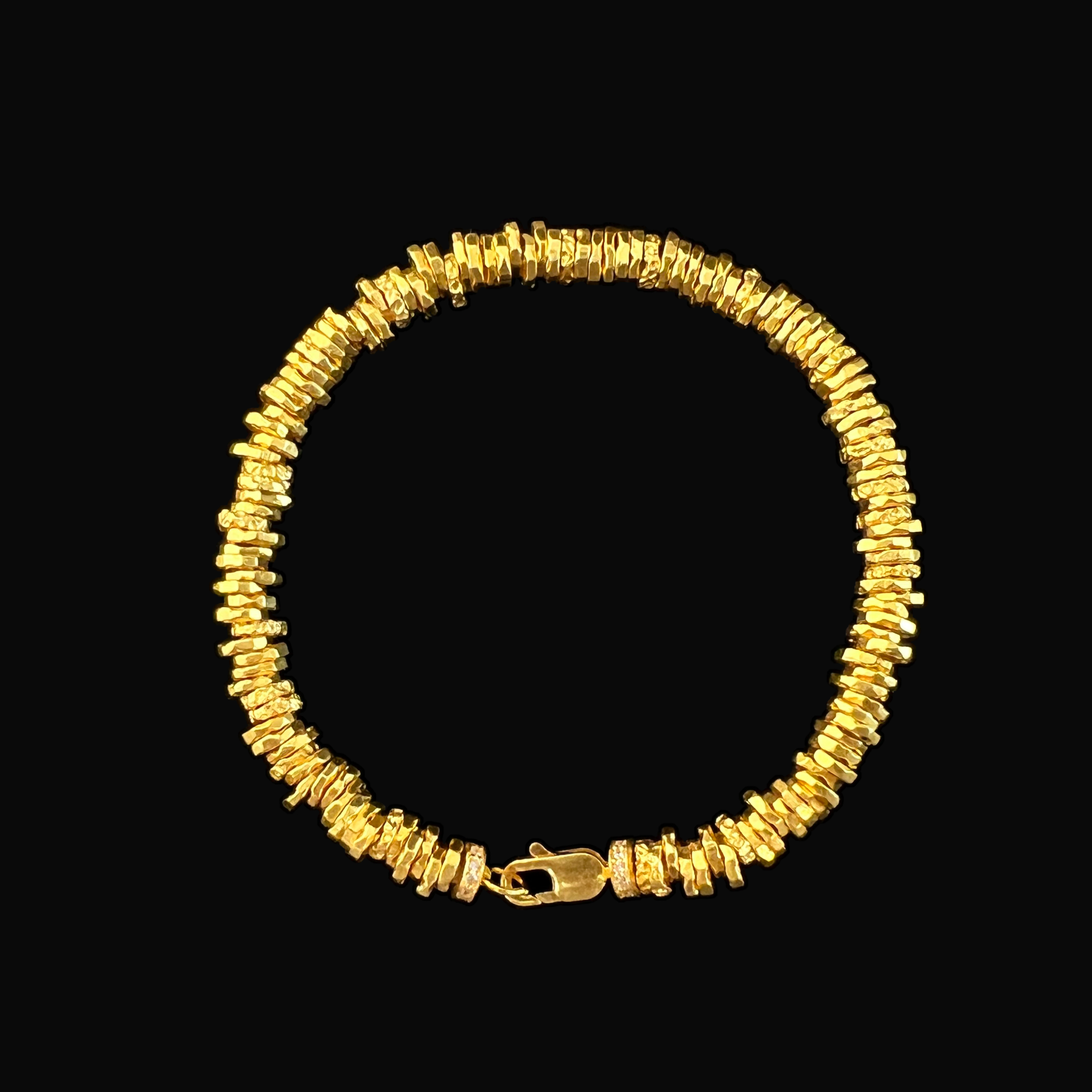 2#足金盘缠手链 盘缠尺寸4.7mm 链长16.5-17cm 金约31.4g+