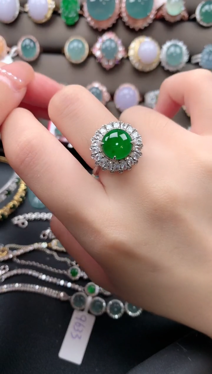 【闪购商品】翡翠戒指银S925镶嵌51242141