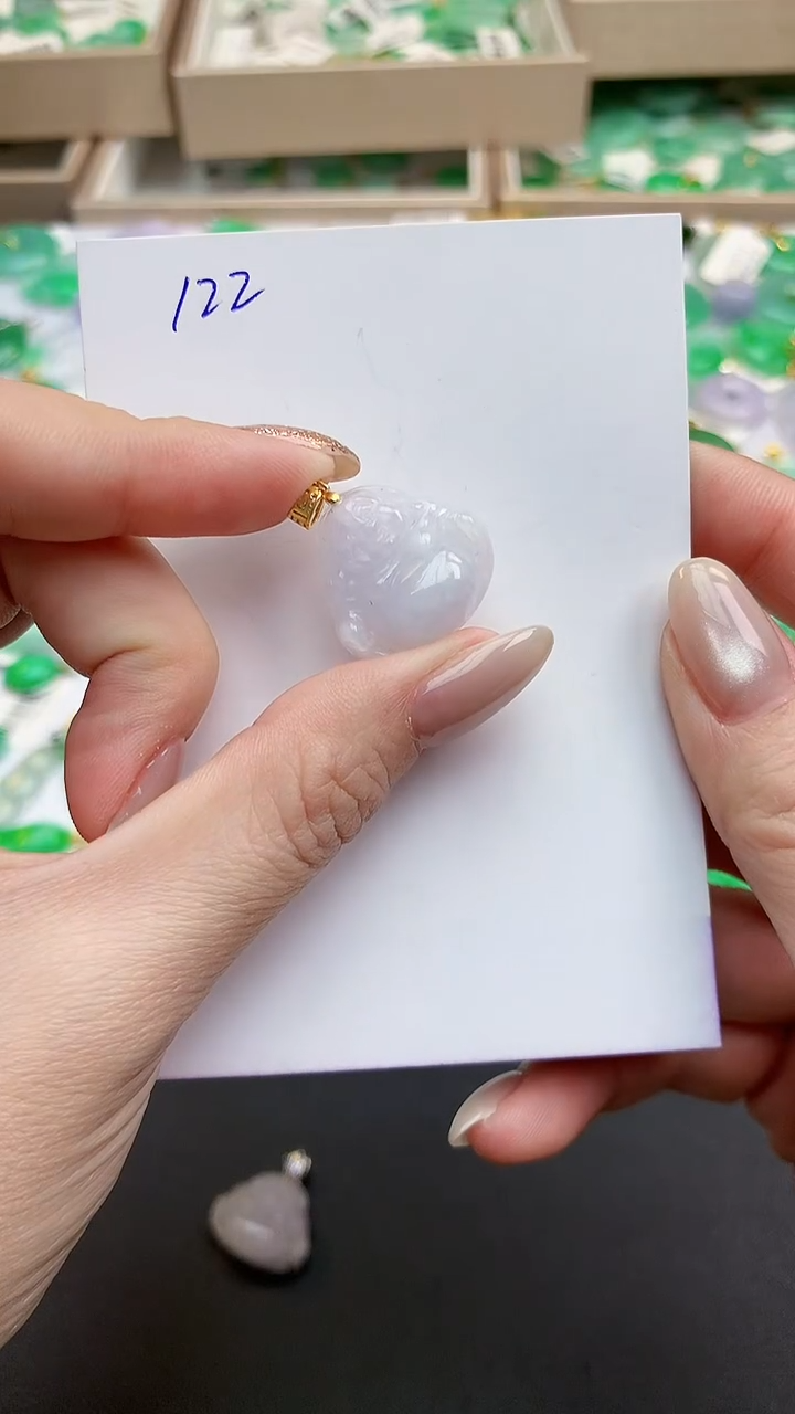 颈饰未镶嵌翡翠天然缅但A货翡翠