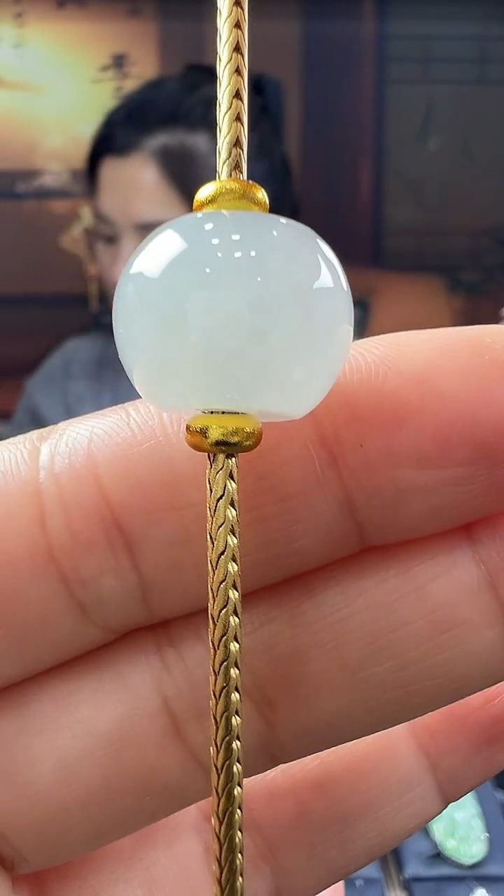 未镶嵌挂件翡翠路路通手链