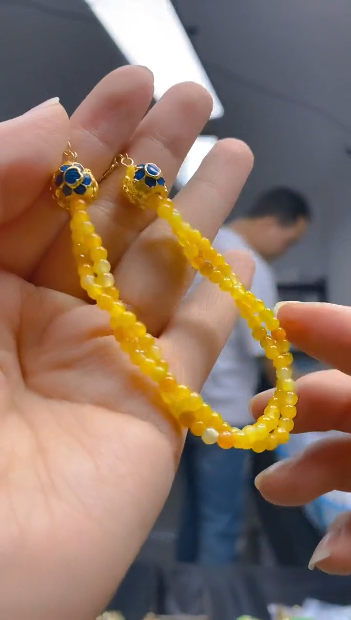【闪购商品】翡翠耳饰合金0159翡翠手链