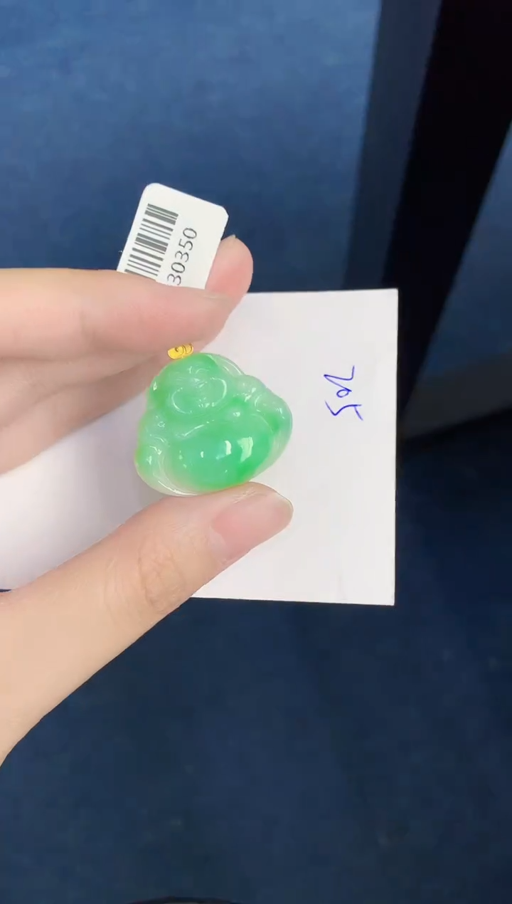 翡翠18K金镶嵌颈饰0000000000