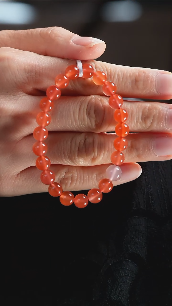 【闪购商品】南红玛瑙手串未镶嵌设计@@sj1418
