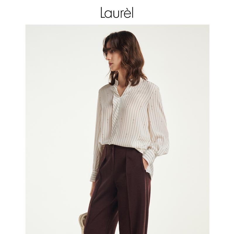 【丽公主专享】【桑蚕丝】Laurel劳芮条纹衬衫女LWL351C05000