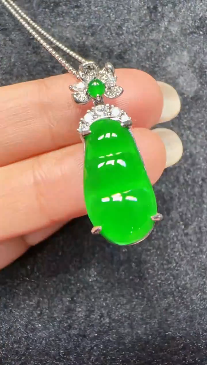 未镶嵌定制翡翠翡翠吊坠35