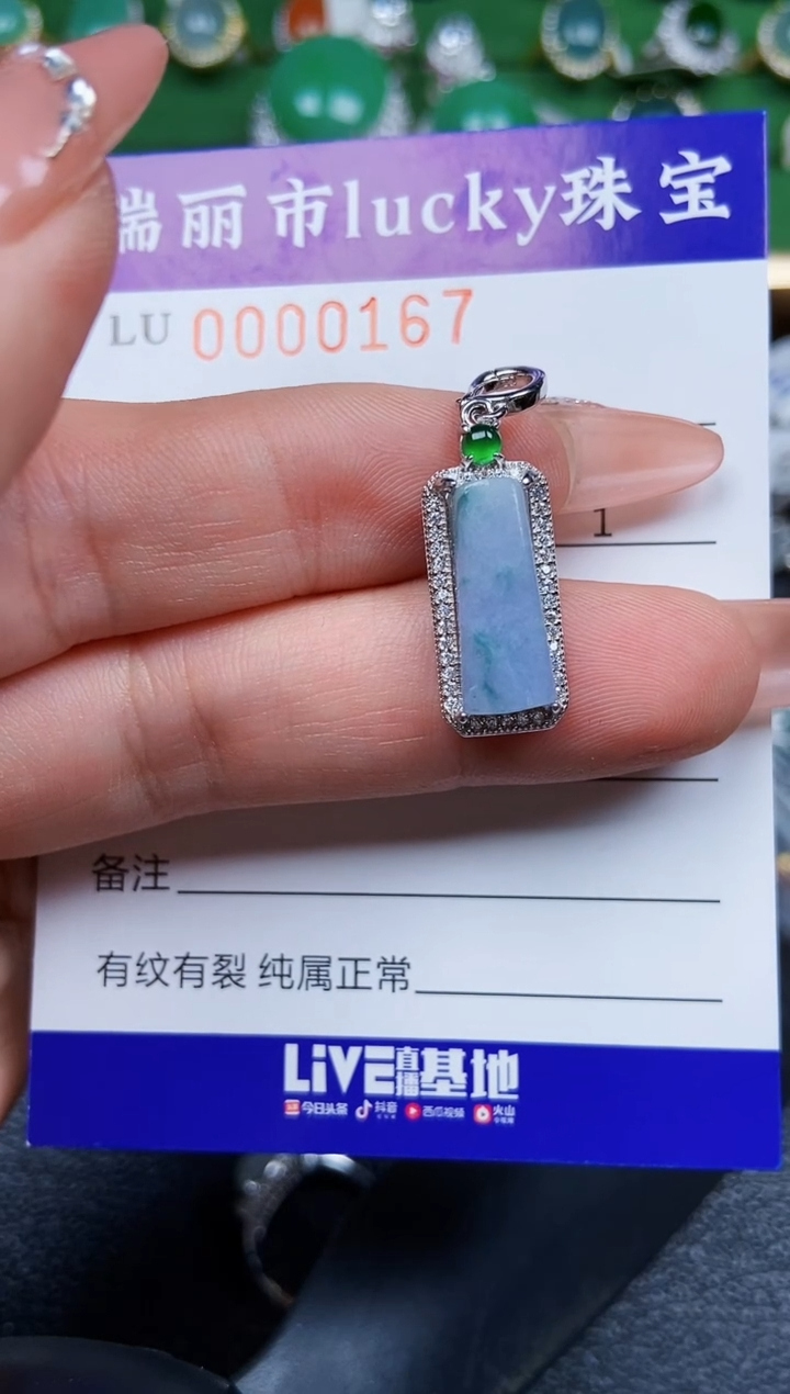 【闪购商品】翡翠颈饰银S925镶嵌0157
