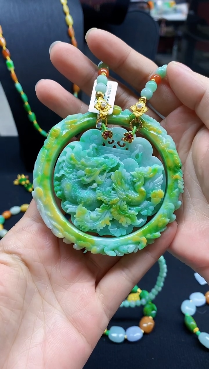 颈饰未镶嵌翡翠翡翠吊坠手镯套装59.5