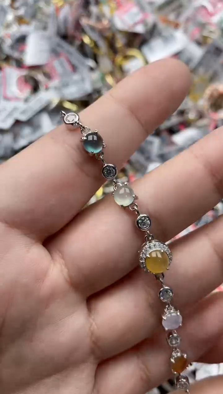 【闪购商品】翡翠戒指银S925镶嵌44444---4