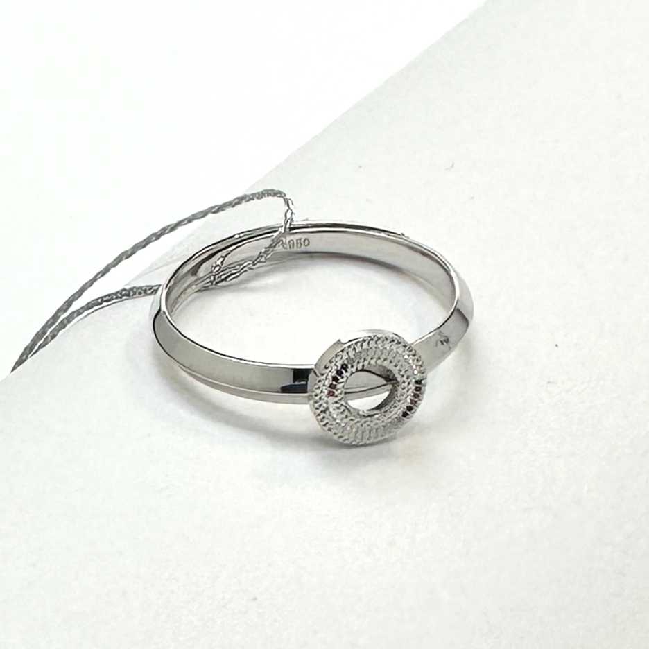 铂金PT950龙鳞圆圈戒指时尚简约闪耀