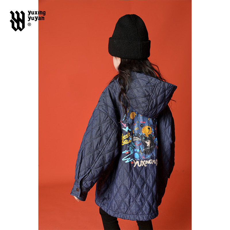 女童外套冬装2025新款中大童儿童洋气夹棉女孩2025女童炸街潮服