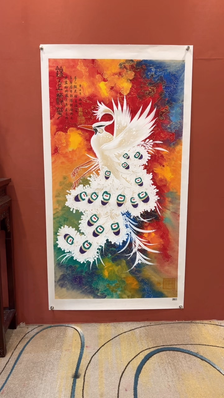 国画谢瑞新老师作品 锦上添花