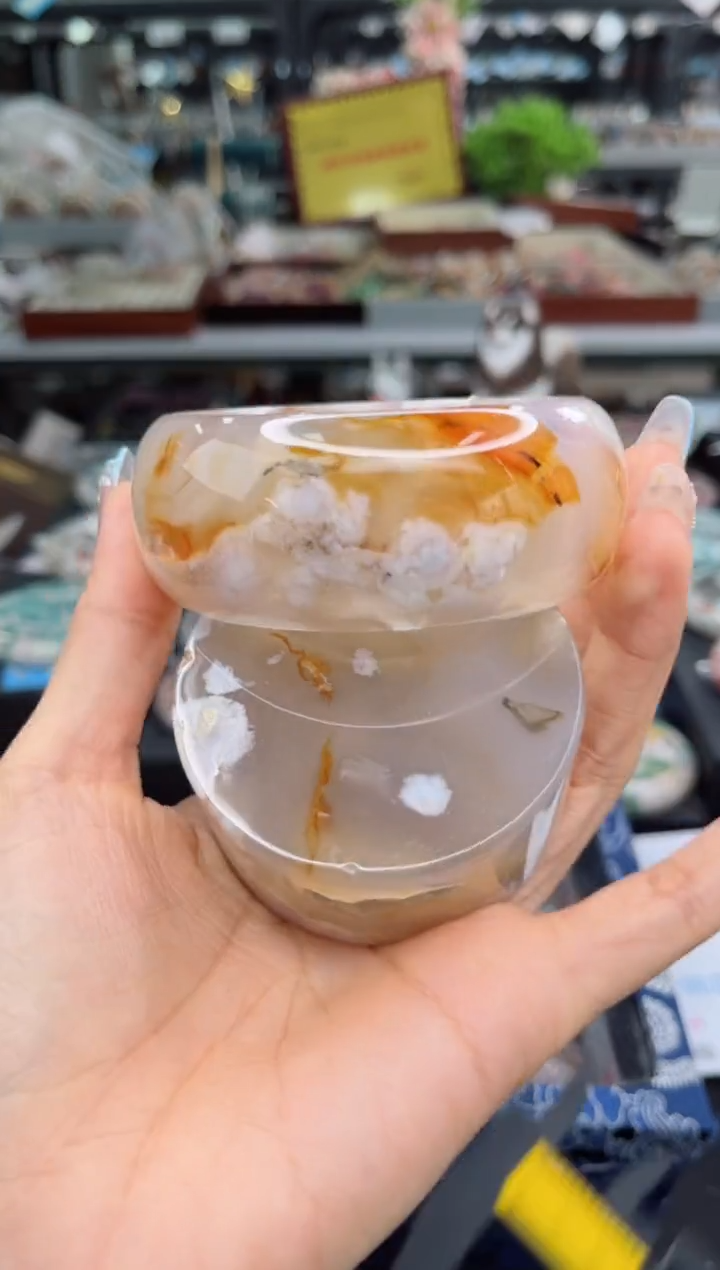 【闪购商品】石英质玉手镯未镶嵌60圈口（赠品镯心）3650419