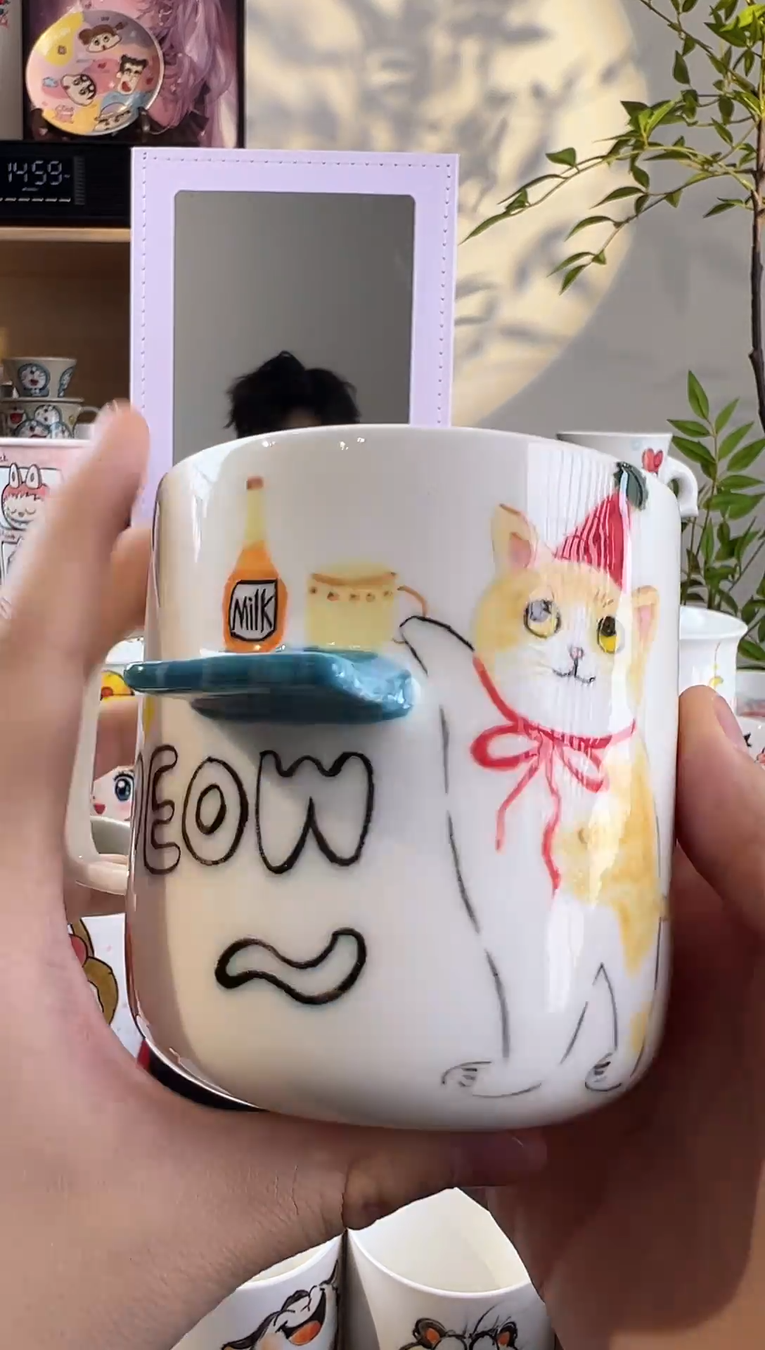 【闪购商品】摆件手工手绘陶瓷小杯杯