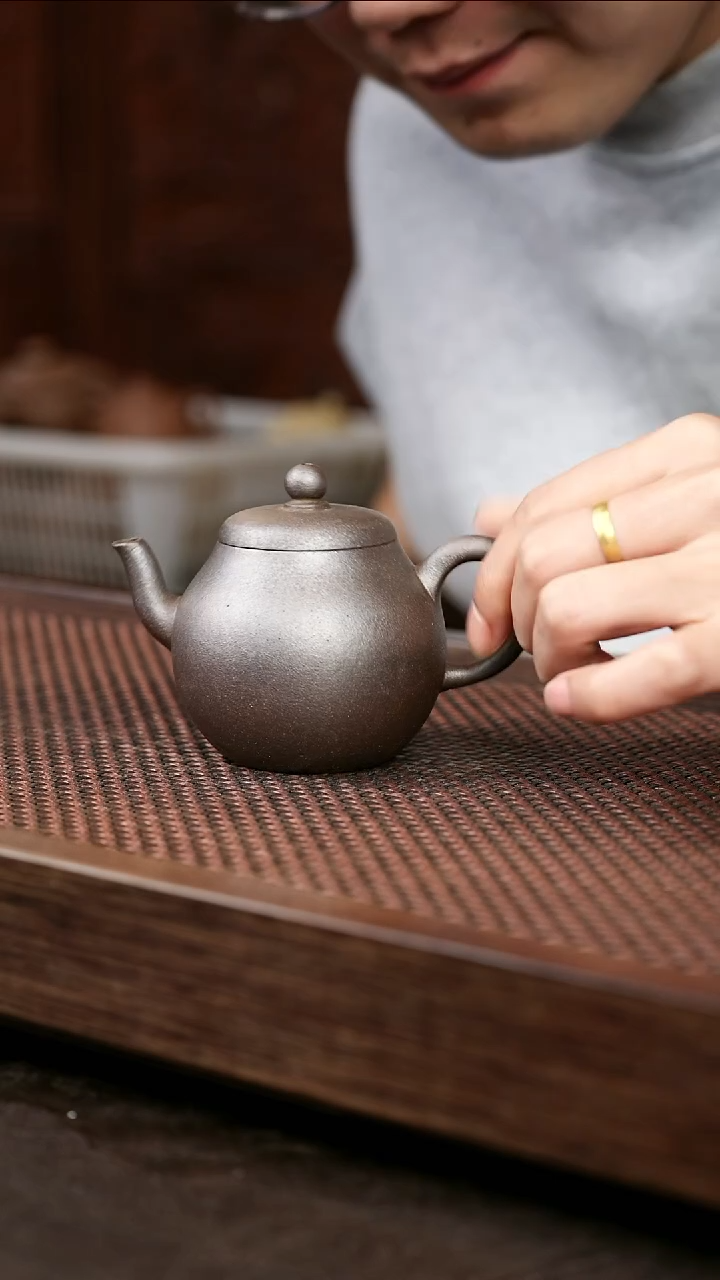 茶壶紫砂还原烧问圆