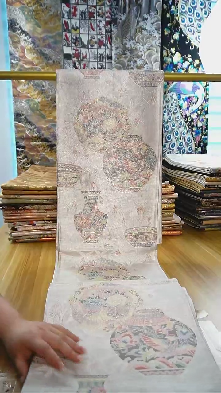 【闪购商品】织绣织锦34六通博古纹