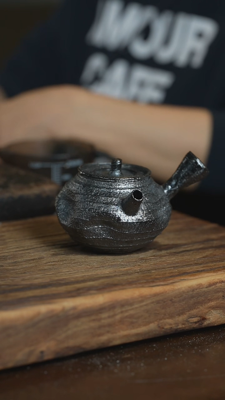 【闪购商品】鬼小柴浪鬼柴烧-侧把壶