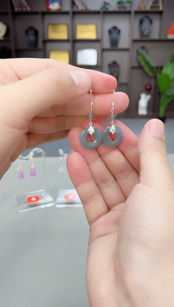 未镶嵌翡翠耳饰X34