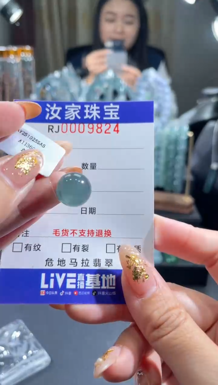 未镶嵌挂件翡翠9824