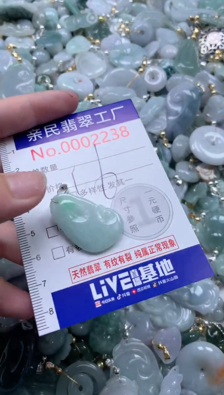 翡翠未镶嵌吊坠(不含链)2238