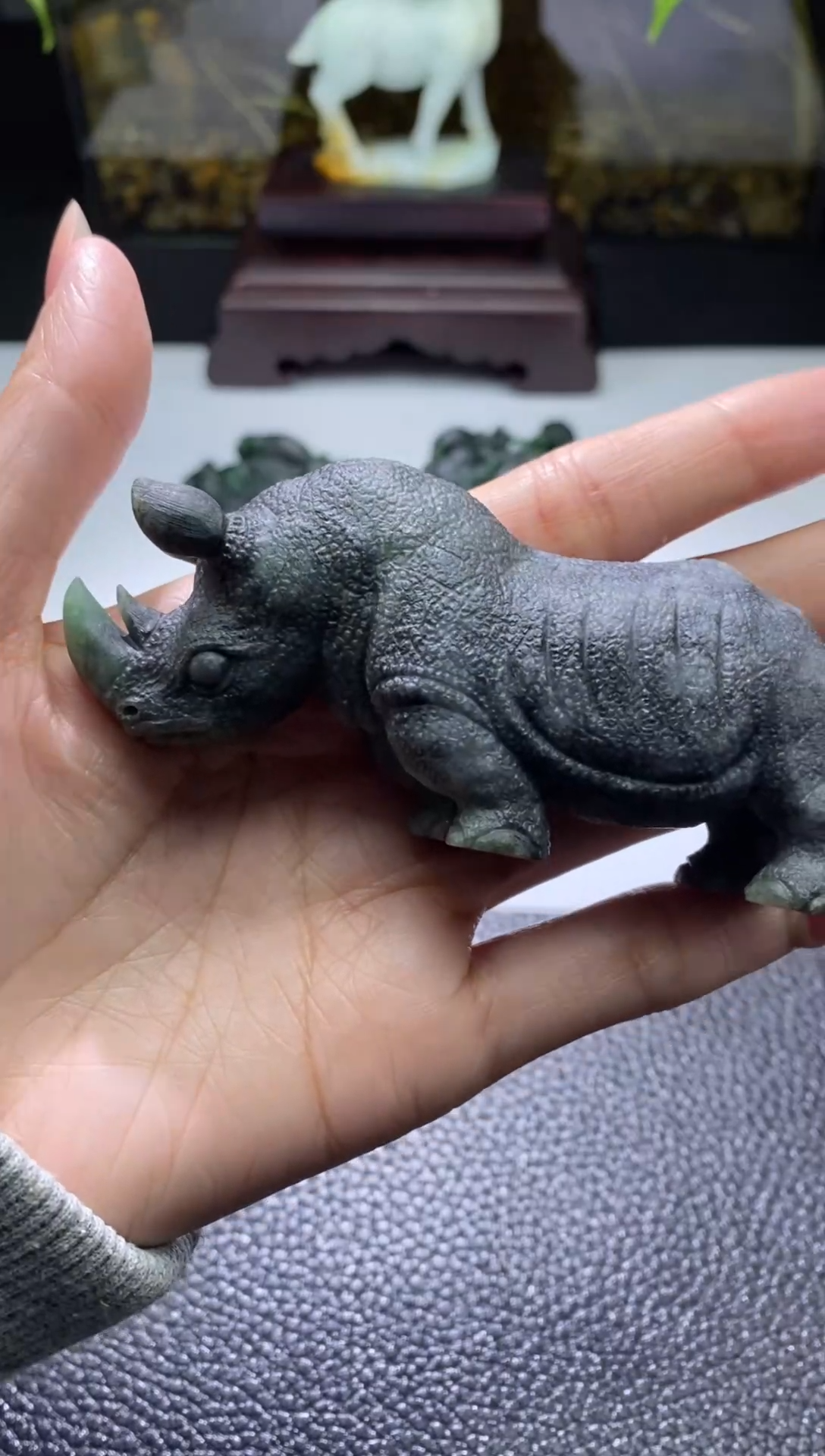 【闪购商品】定制翡翠未镶嵌犀牛