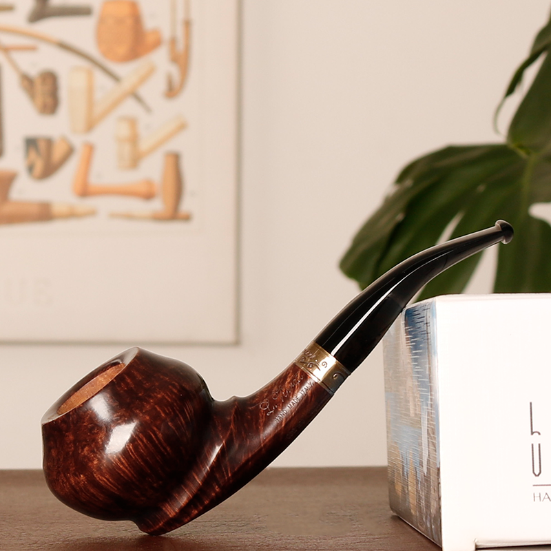 意大利维布拉蒂 2011年纪念斗 深色光面番茄 银圈 手工石楠木烟斗