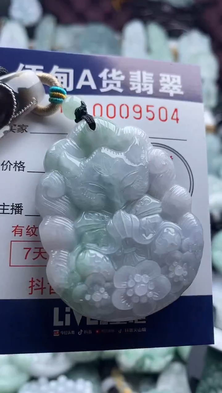 翡翠未镶嵌吊坠(不含链)1