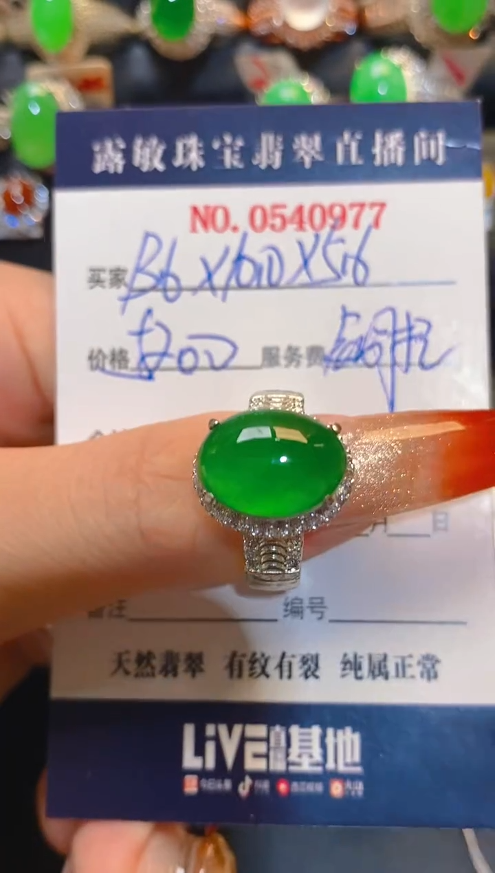 翡翠未镶嵌耳饰天然