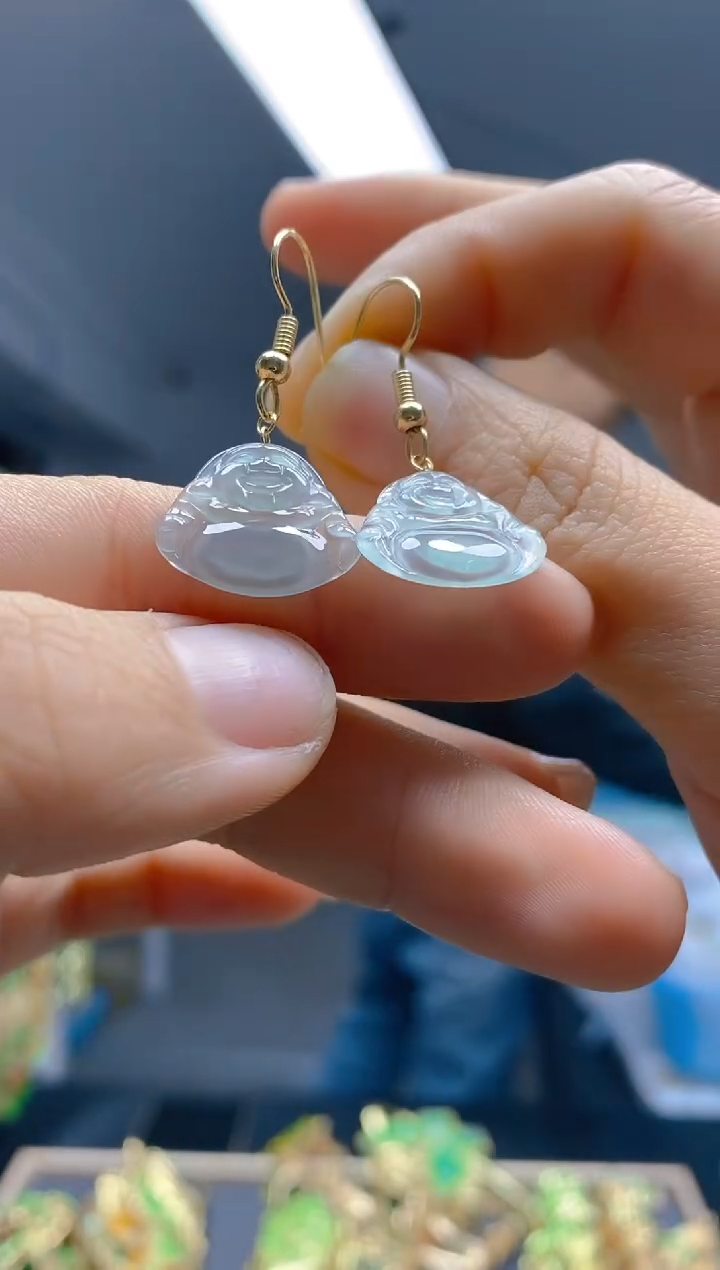 【闪购商品】翡翠耳饰合金0334翡翠耳钩