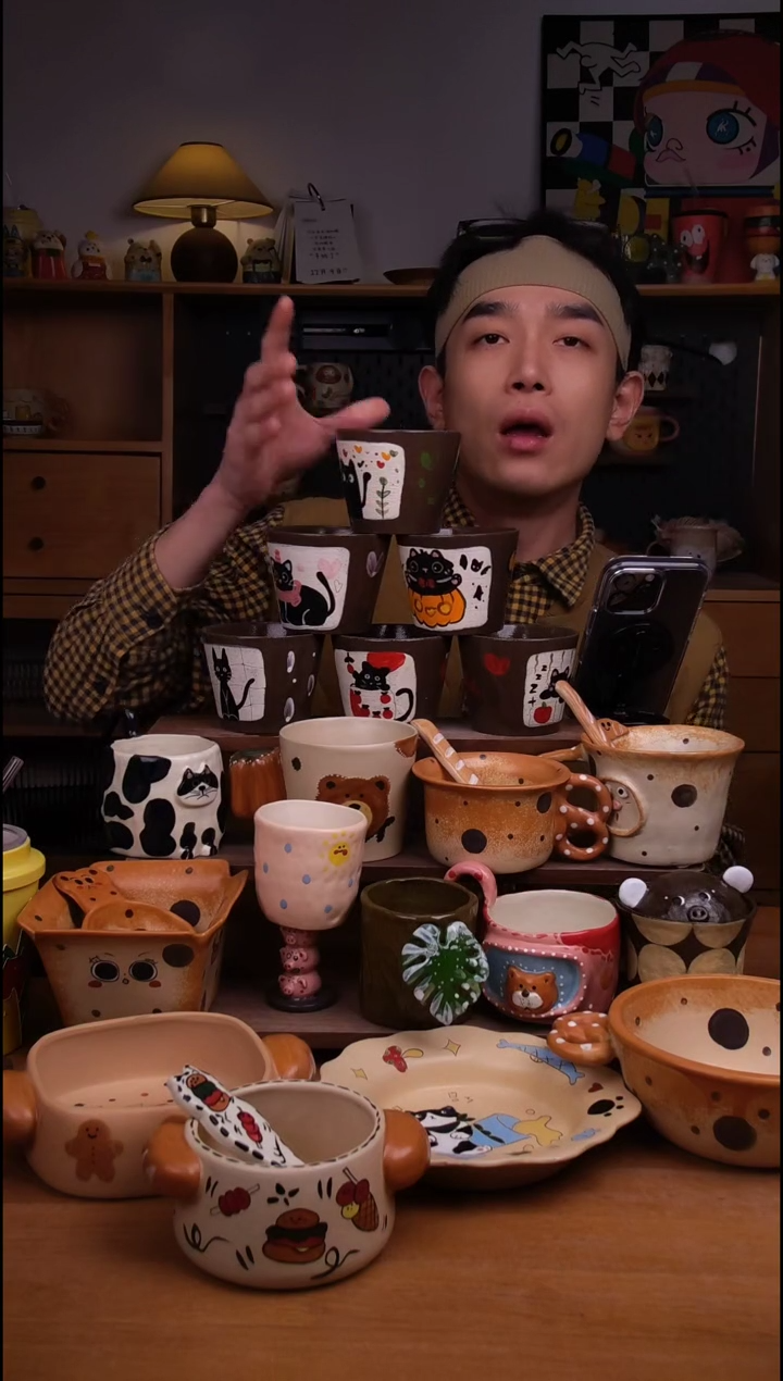 杯子陶6款不定向发货1只！景德镇设计师款陶瓷