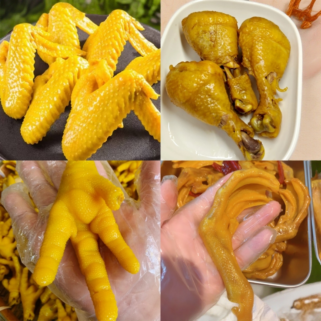 芳姐姐盐焗食品梅州客家特产鸡翅爪鸭爪鸡腿开袋即食解馋追剧零食