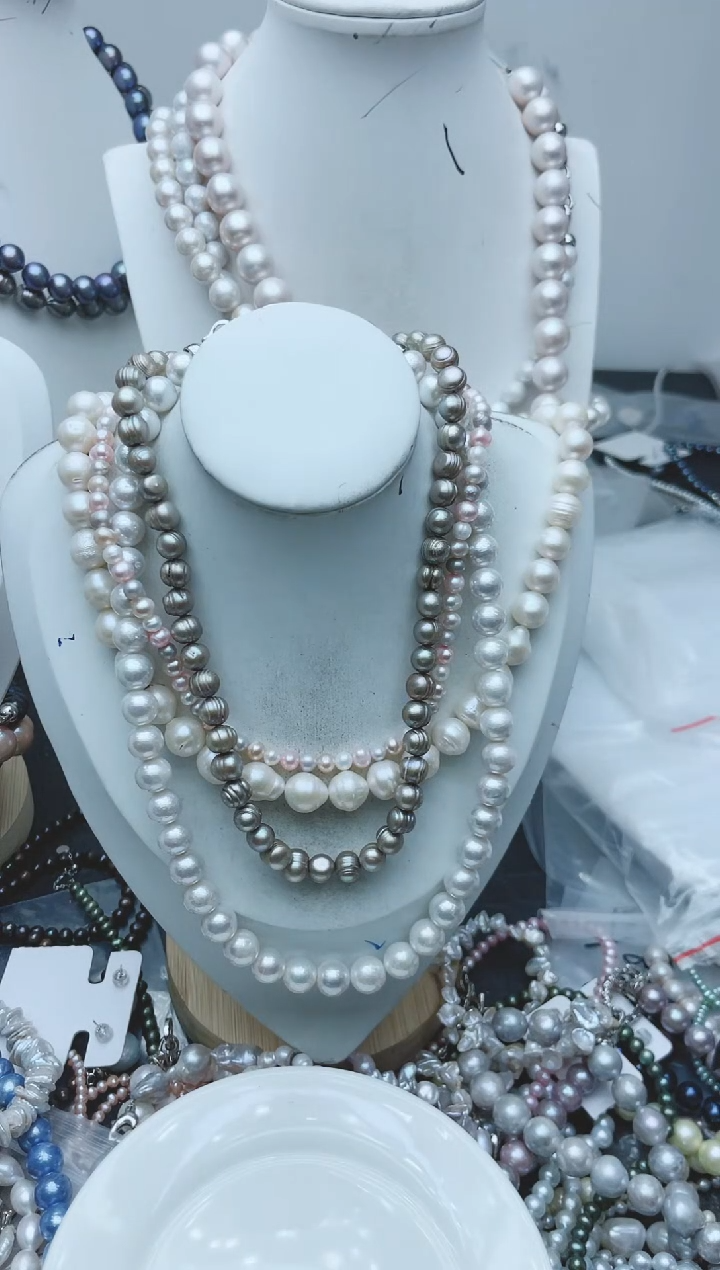 【闪购商品】淡水珍珠颈饰钛钢1