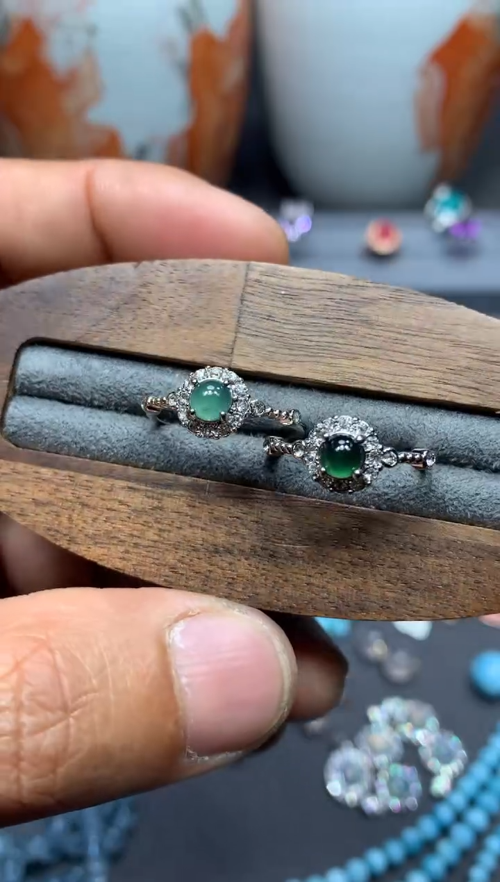 【闪购商品】翡翠戒指未镶嵌W25（随机性发货只发一单)