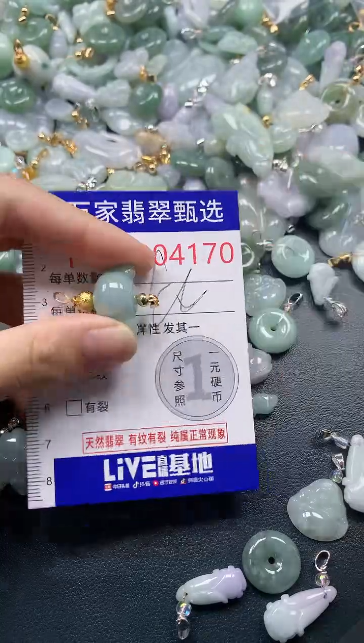 吊坠(不含链)未镶嵌翡翠4170