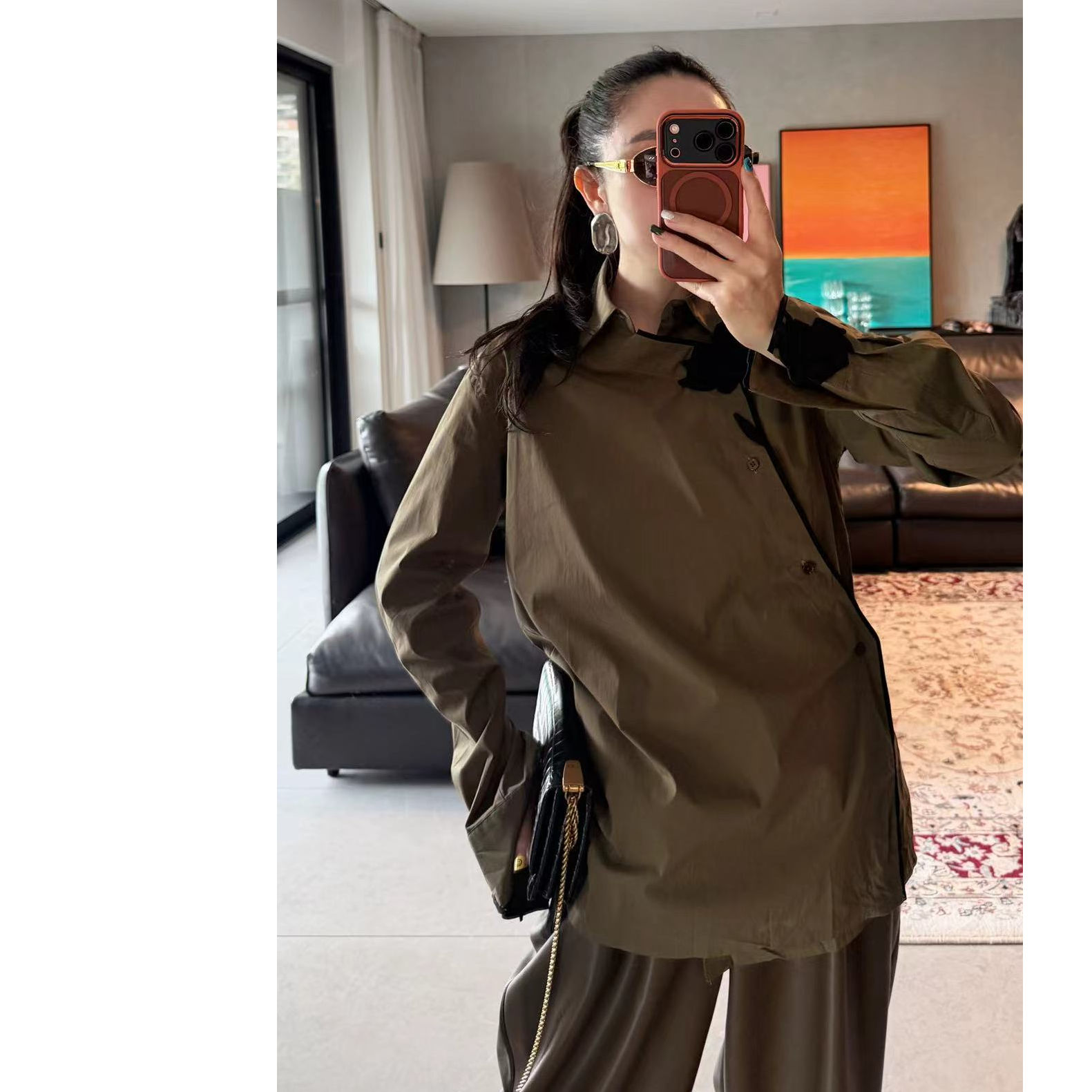 T姐原创精选设计师款休闲时尚新中式设计感衬衫TB42002