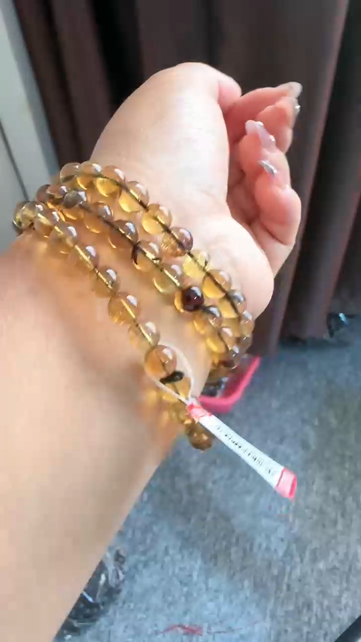 【闪购商品】琥珀手链未镶嵌规格7灵草珀妈妈链#34