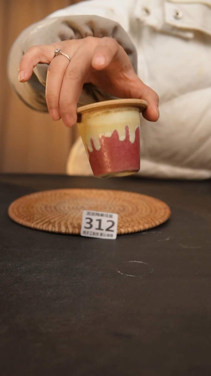 【闪购商品】瓷片312泥泥手工花盆口5高6