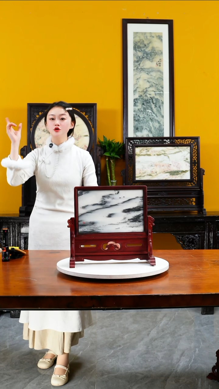 石材天然大理石画家居摆件