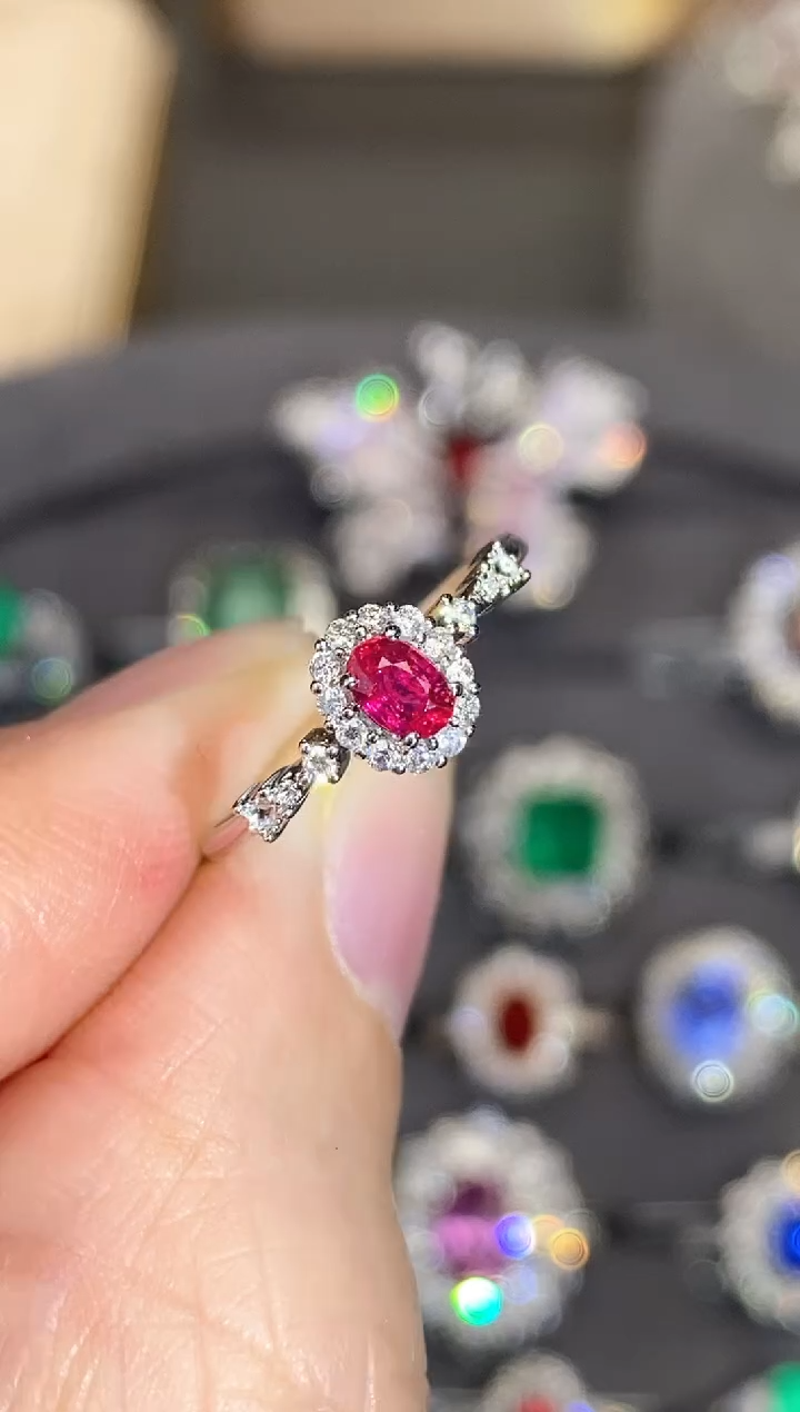 【闪购商品】红宝石戒指18K金镶嵌0.25ct/新年开工价