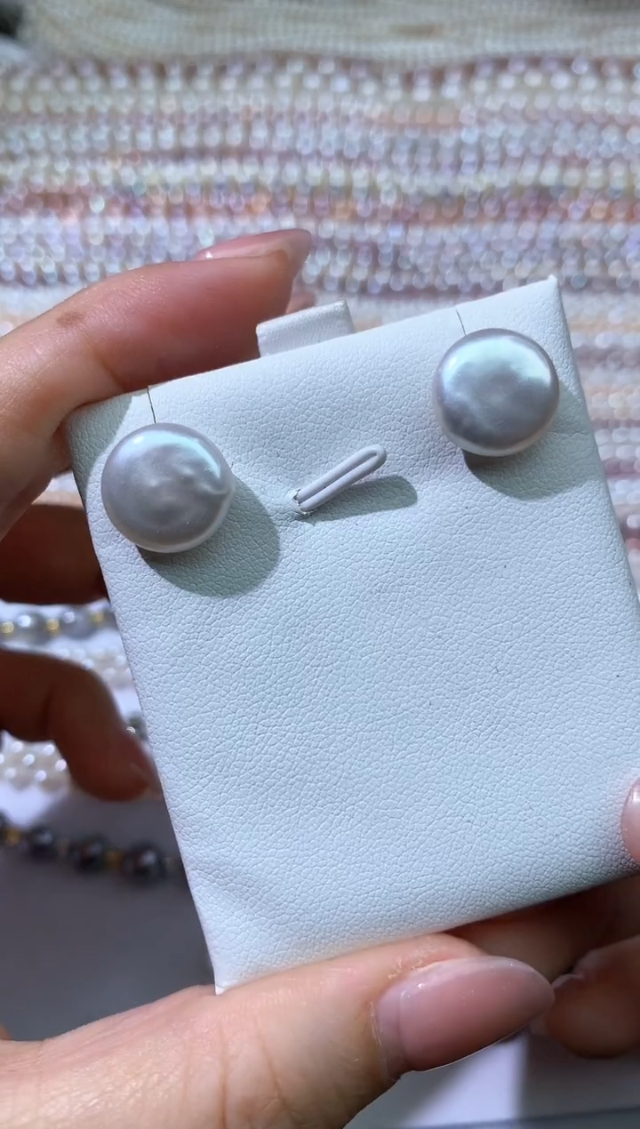 未镶嵌耳饰淡水珍珠耳钉